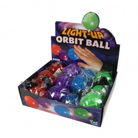 Jumping ball on rubber with light 6 cm