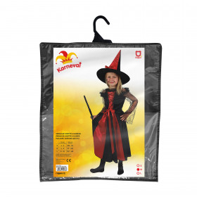 Children costume witch black-red (M)