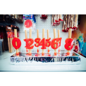 Birthday figures for fountain party 0-9