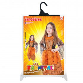 Children costume - orange witch (M)