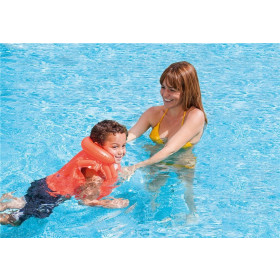 the infl. life jacket DELUXE red, 3-6yrs