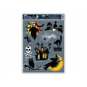 Window film Halloween glitter HA001