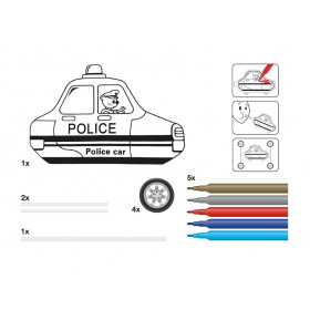 Creative set - Police-inflatable car
