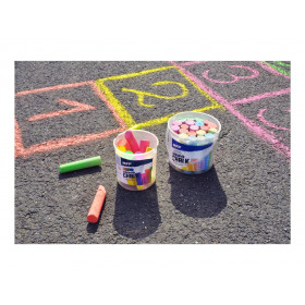 Chalks M pavement fluo round 12 pcs mix