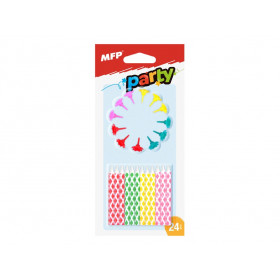 Cake candles MFP colored 24 pcs + 12 pcs
