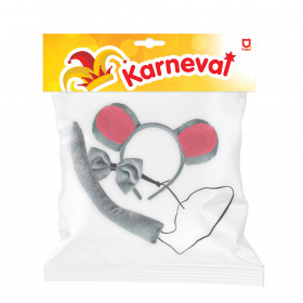 the set mouse w/ tail, headband, bow tie