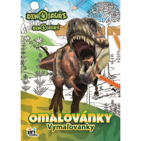 A4 Dinosaurs coloring page