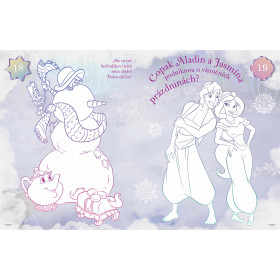 Christmas Princesses coloring page