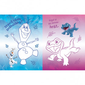 Coloring book with iron-on pictures FROZ