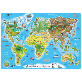 Puzzle World map 160 pcs CZ