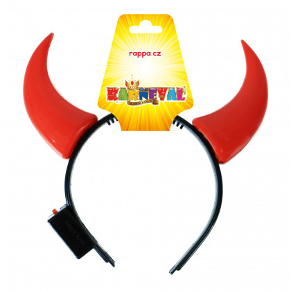 the glowing devil horns