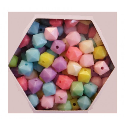 Bead set - little cubes + 1 meter cord