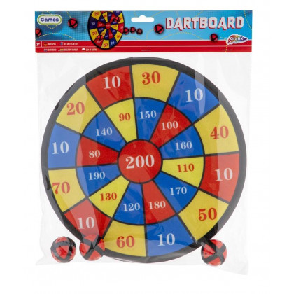 Dartboard 29,5 cm with 3 balls