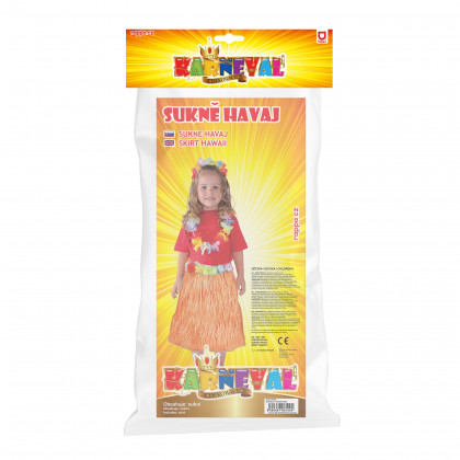 the children skirt Hawaii orange, 45 cm