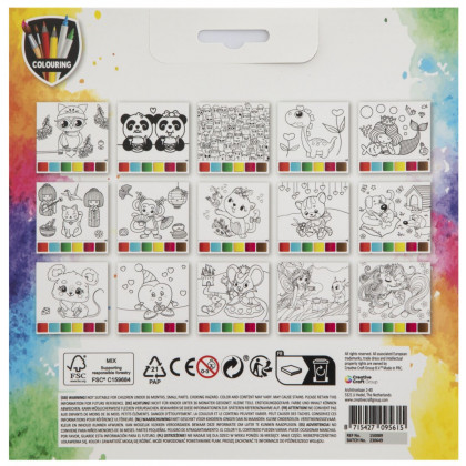 Water-paint coloring books 15 sheets