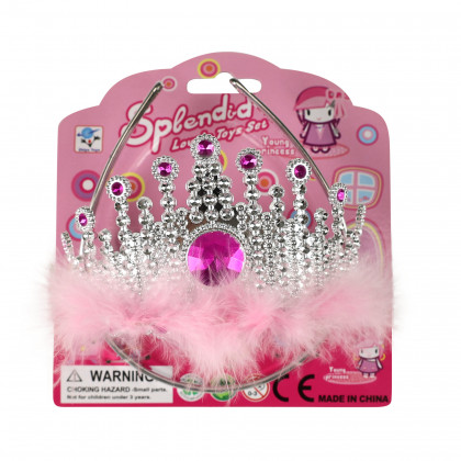 the princess crown with feathers