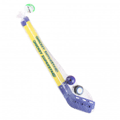 Hockey sticks with ball and puck 80 cm