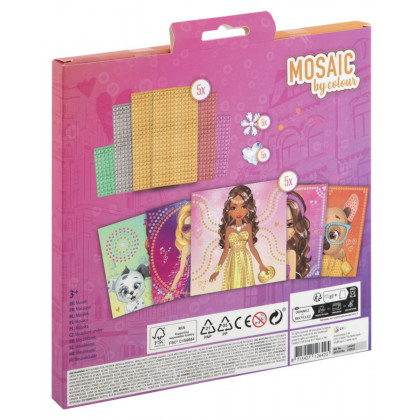 Creative mosaic set by colors