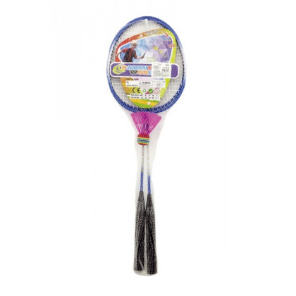 Metal badminton in the net