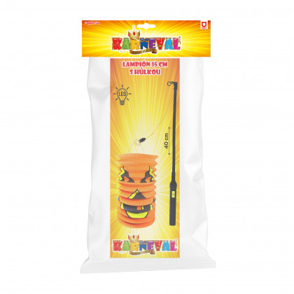 Lantern Halloween 15 cm with stick 40 cm
