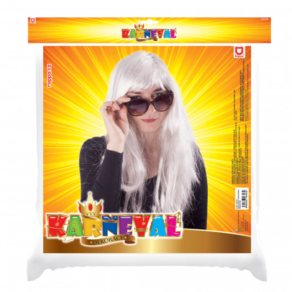 Silver wig for adults