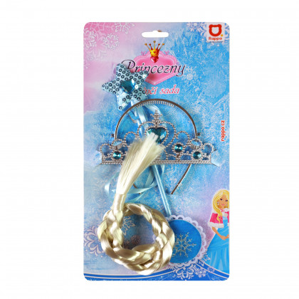 the set blue princess with a braid