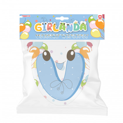 the paper garland VŠECHNO NEJLEPŠÍ