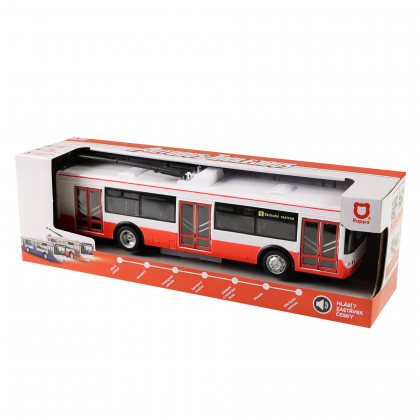 Trolleybus Czech reporting stops 28 cm