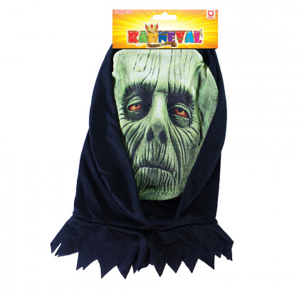 Halloween green textile mask for adults