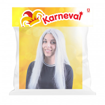 Silver witch wig for adults
