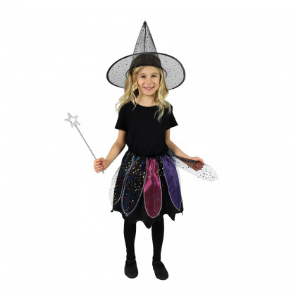 Children costume witch tutu skirt with hat