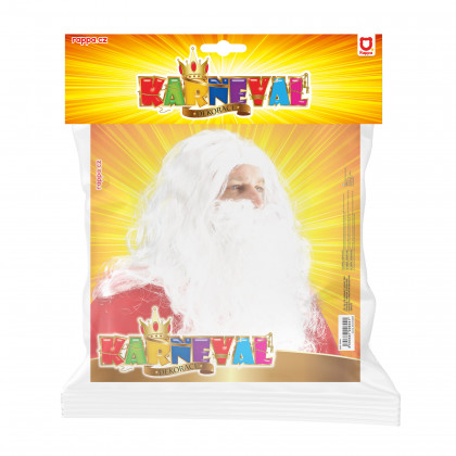 Santa wig with beard for adults