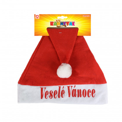 Christmas hat with printing for adults