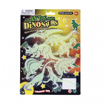 Dino shapes - glowing in the dark