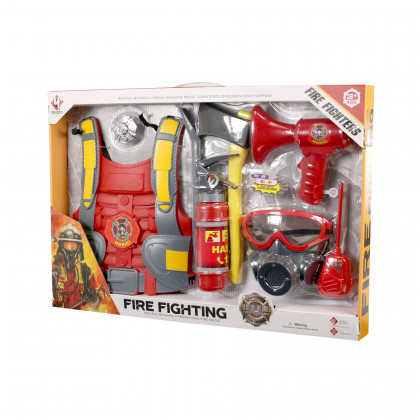 Firefighting set with accessories