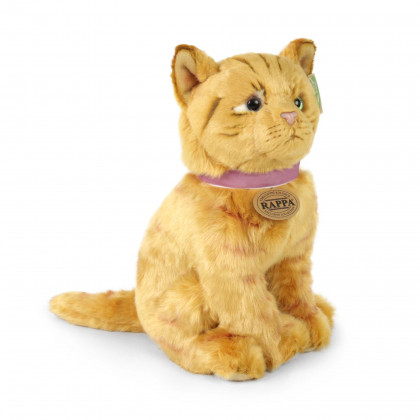 Plush brown cat 25 cm ECO-FRIENDLY