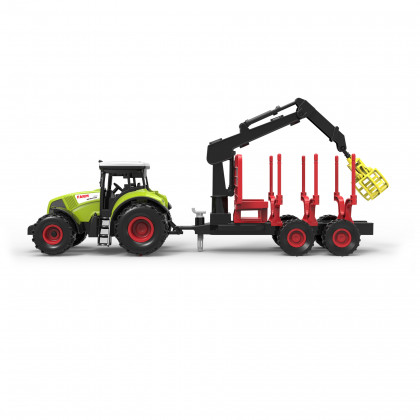 Plastic tractor with siding