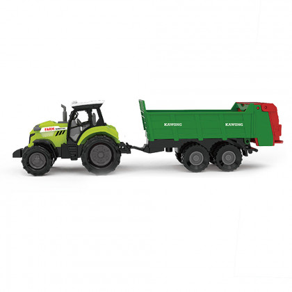 Tractor with sound, light, trailer