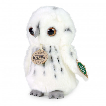 Plush white owl 18 cm ECO-FRIENDLY