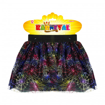 Children costume black tutu skirt with cobwebs