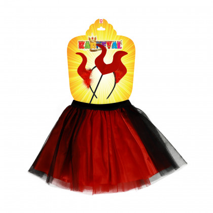 Children costume devil tutu skirt with accessories