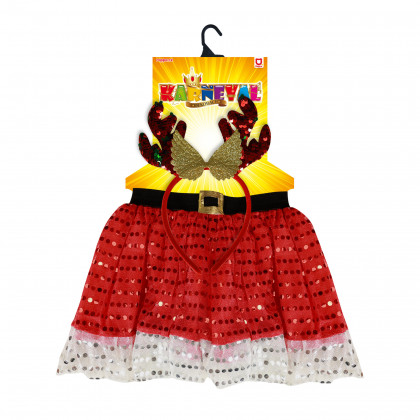 Children costume reindeer tutu skirt with accs.