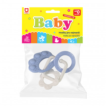 Bear paw blue teether