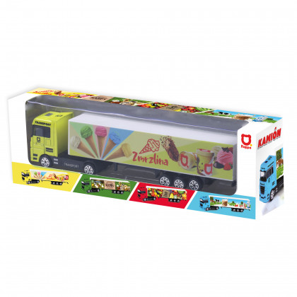 Car truck of popsicles and ice cream