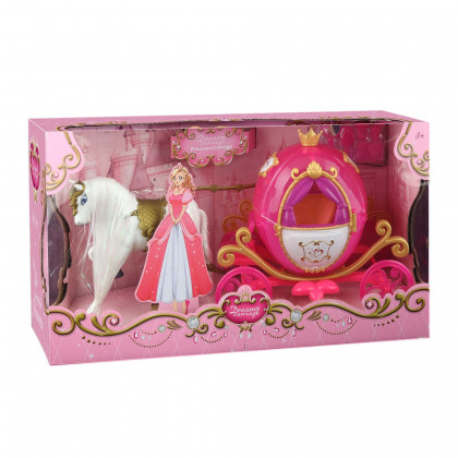 Pink horse and carriage