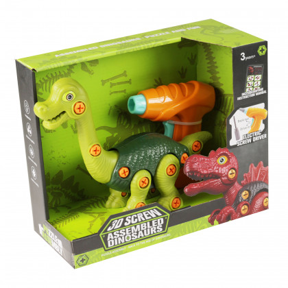 Dinosaur with screwdriver