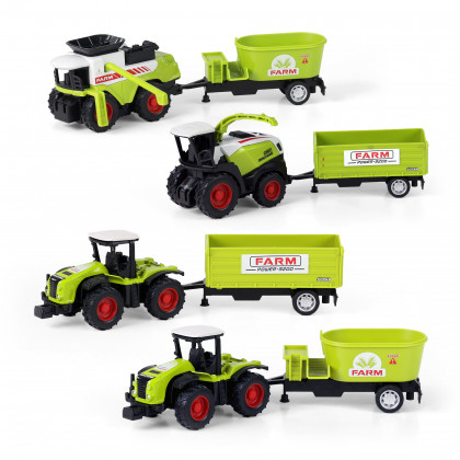 Metal tractor with siding
