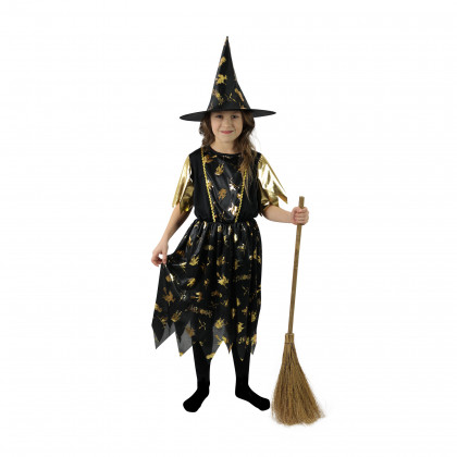 Children costume - golden witch (S) e-pack