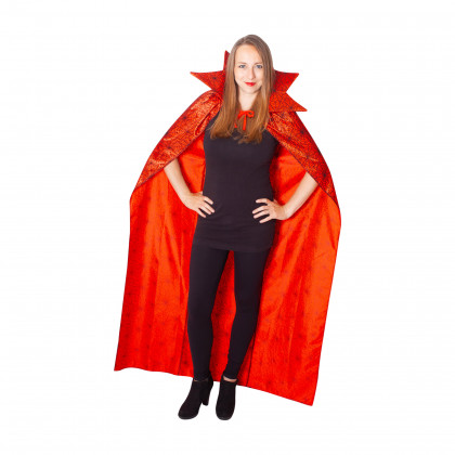 Red witch cloak and hat for adults