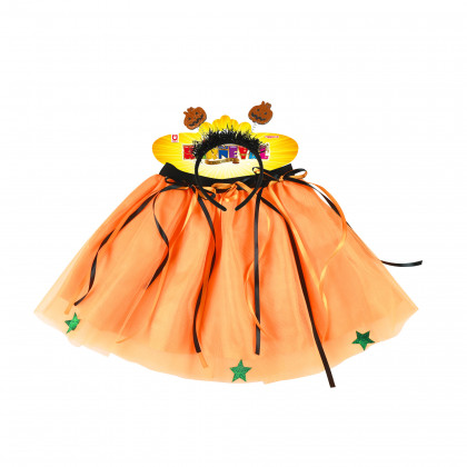 Children costume pumpkin tutu skirt with accs.